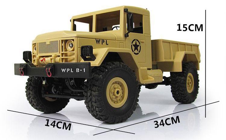 WPL-B14_1:16 4WD Climbing Truck_R/C Model Vehicle_Capable of Carrying Objects
