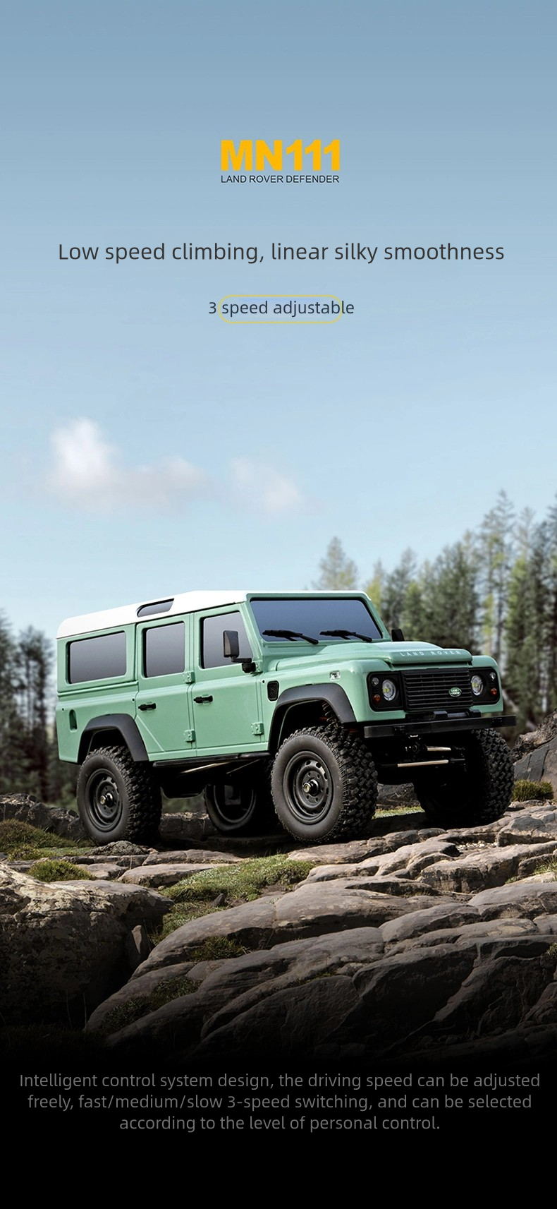 MN111_1:12_Land Rover Defender Conversion Model_Remote Control Vehicle