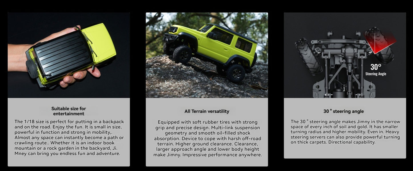 UDIRC 1:18 Jimny_4WD_Metal Beam_Climbing Buggy