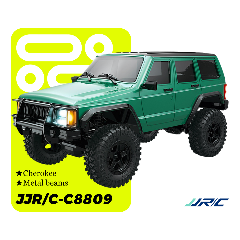 JJRC-C8809_1:18_Cherokee Simulation Model_4WD Shock Absorption Full Scale Climbing RC Car