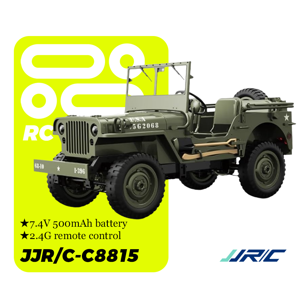 JJRC-C8815_1:10_XtremeCrawl Military RC Truck_4WD Rock Crawler_2.4GHz All-Terrain Vehicle
