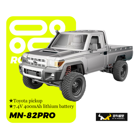 MN-82pro_1:12_Full Scale Toyota Pickup_Climbing Buggy Metallic Silver
