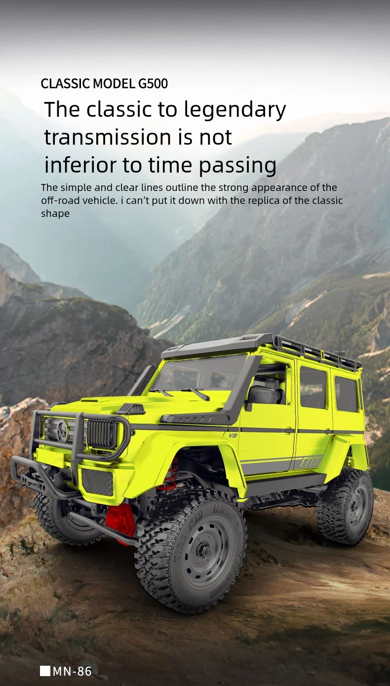 MN86S_1:12_Big G 4WD Climbing Vehicle_Upgrade Model 4*4 Complete Vehicle