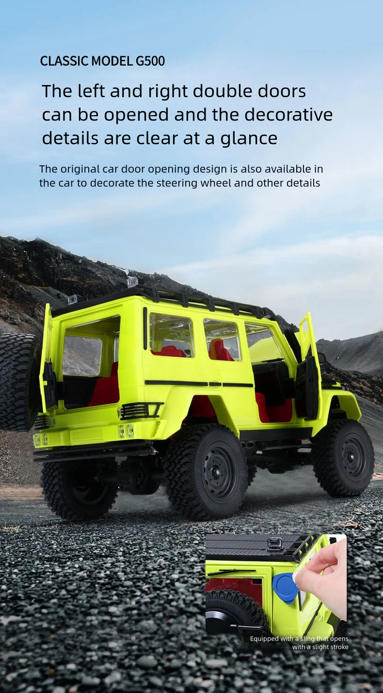 MN86S_1:12_Big G 4WD Climbing Vehicle_Upgrade Model 4*4 Complete Vehicle
