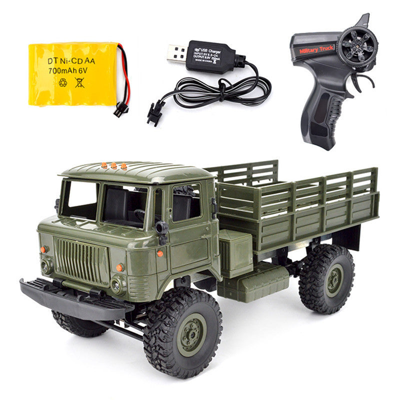 WPL-B24_1:16_Full Scale Army Truck Garth_4WD Off-road Climbing_R/C Vehicle Model