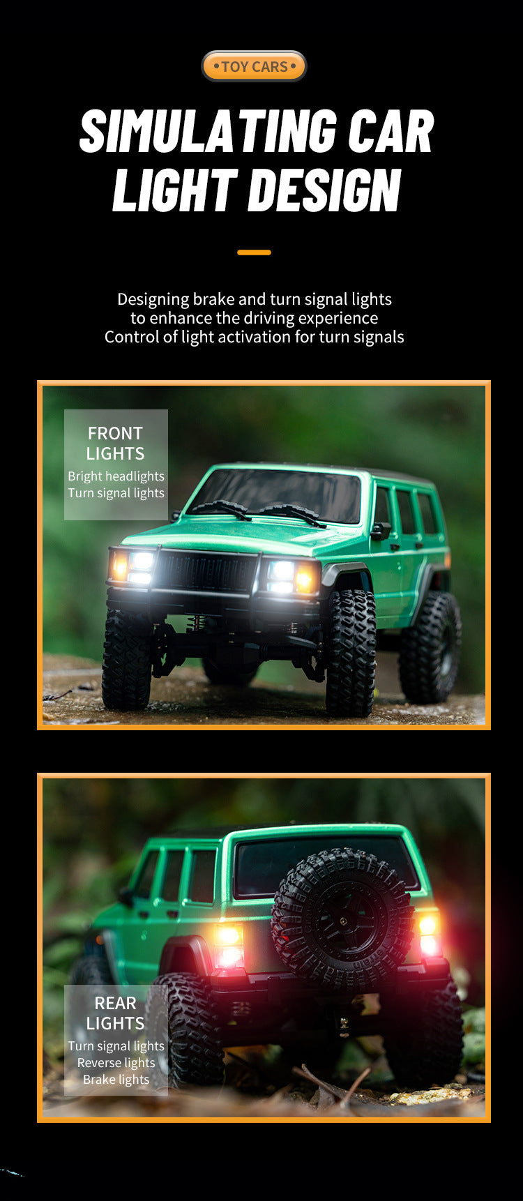 JJRC-C8809_1:18_Cherokee Simulation Model_4WD Shock Absorption Full Scale Climbing RC Car