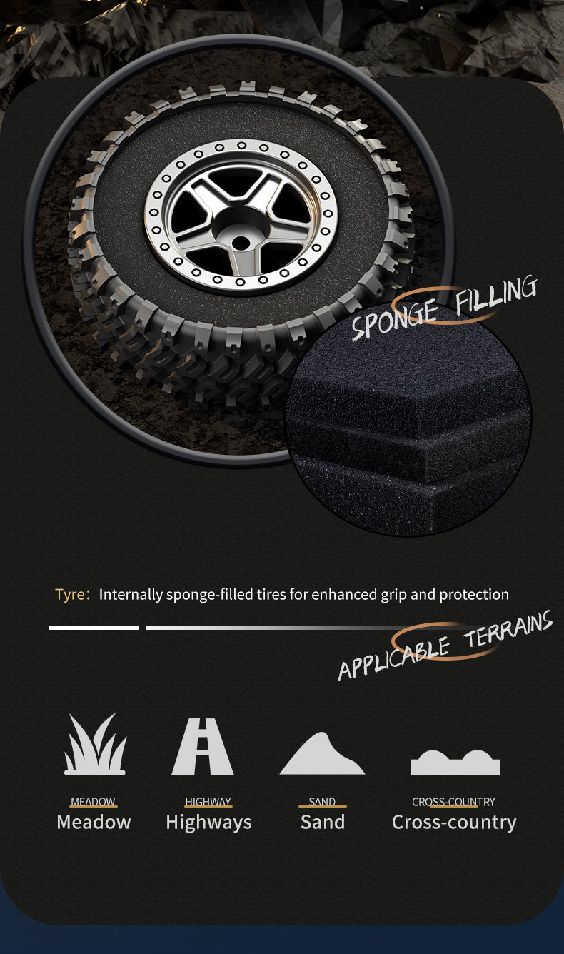JJRC-C8808_1:18_Full Scale Simulation Tube Frame Model Car_Powerful Motor Shock Absorbing R/C Car