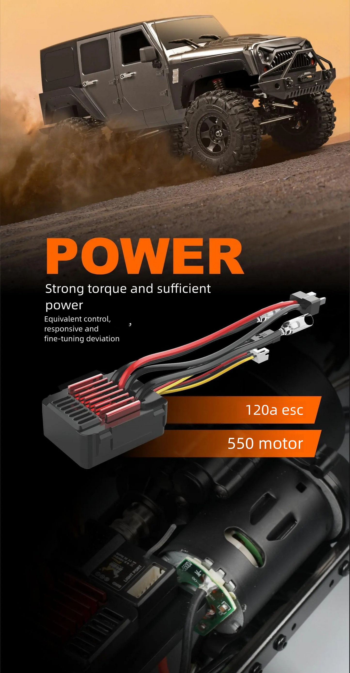 MN222_1:10_Full Scale R/C Model_2.4G 4WD Climbing
