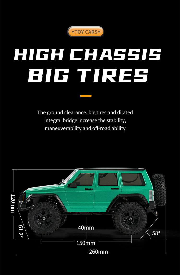 JJRC-C8809_1:18_Cherokee Simulation Model_4WD Shock Absorption Full Scale Climbing RC Car