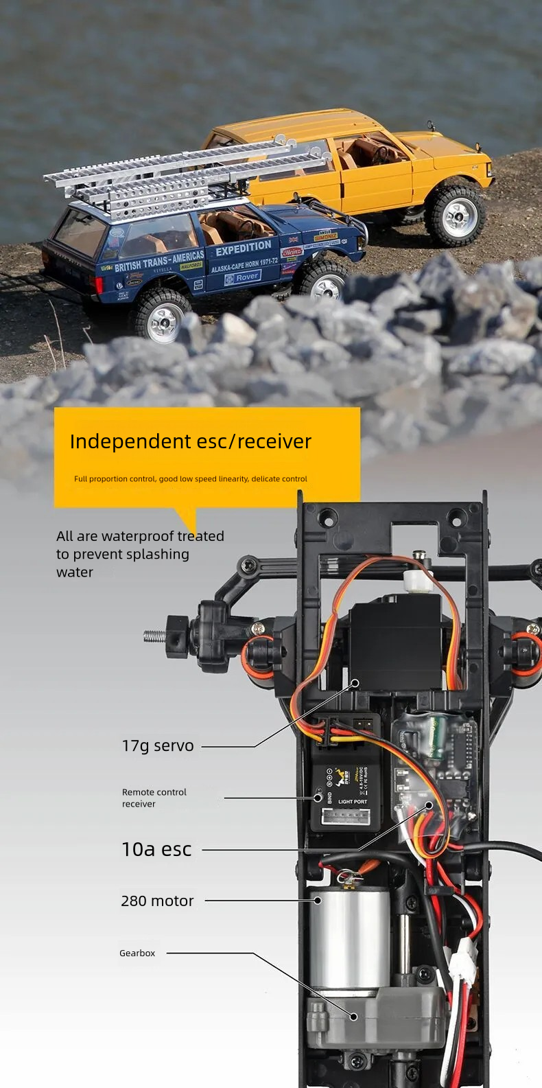 MN168_1:12_Range Rover Simulation RC Off-road Vehicle Model_4WD Full Scale Climbing