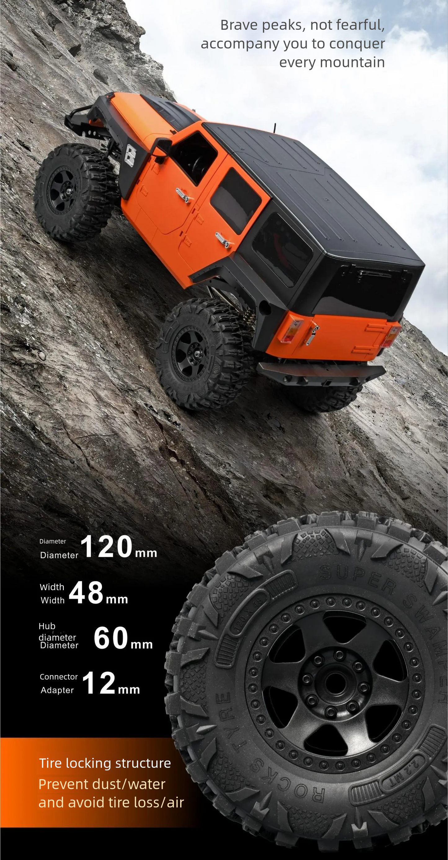 MN222_1:10_Full Scale R/C Model_2.4G 4WD Climbing