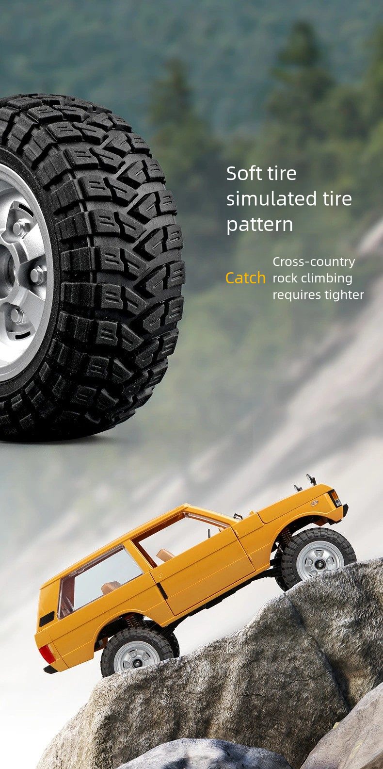 MN168_1:12_Range Rover Simulation RC Off-road Vehicle Model_4WD Full Scale Climbing