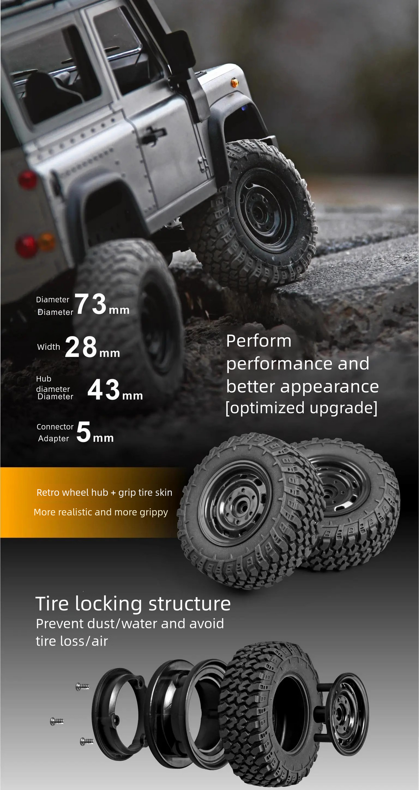 MN-99s_1:12_Land Rover Defender(Upgraded)_2.4G 4WD Climbing Off-roader