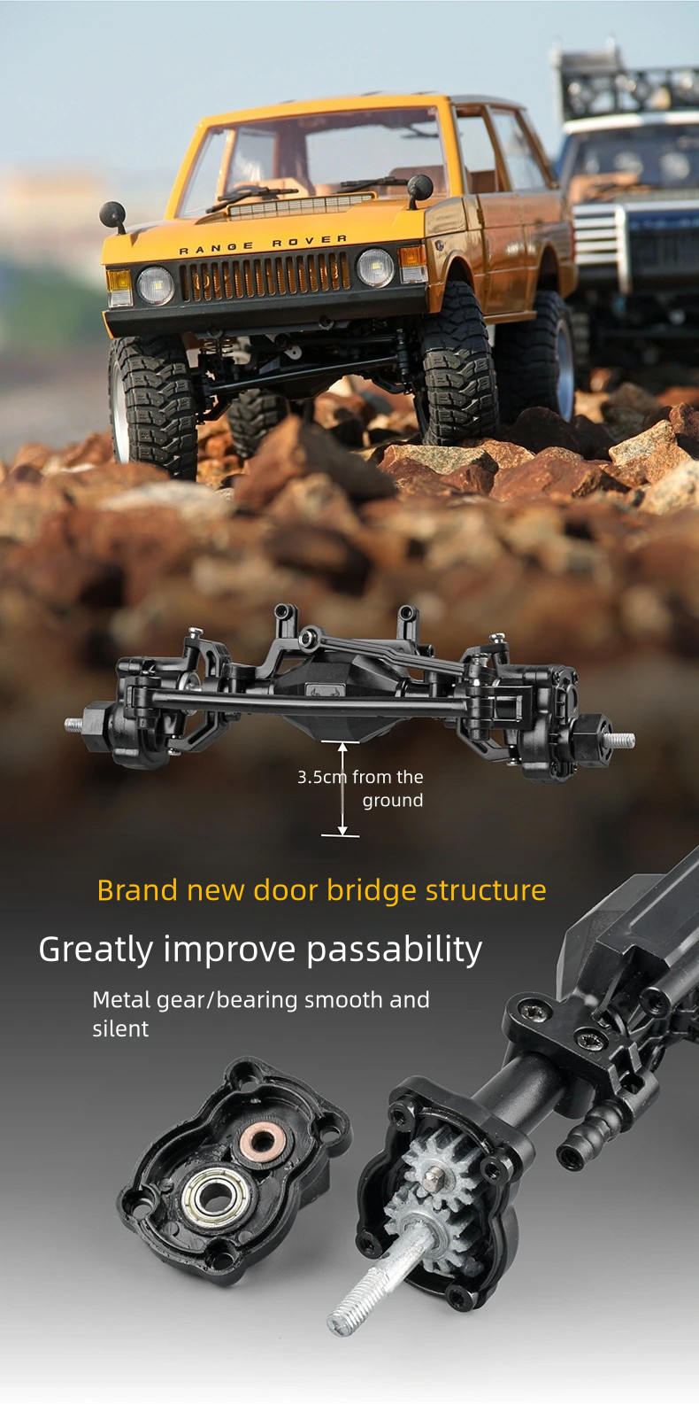 MN168_1:12_Range Rover Simulation RC Off-road Vehicle Model_4WD Full Scale Climbing