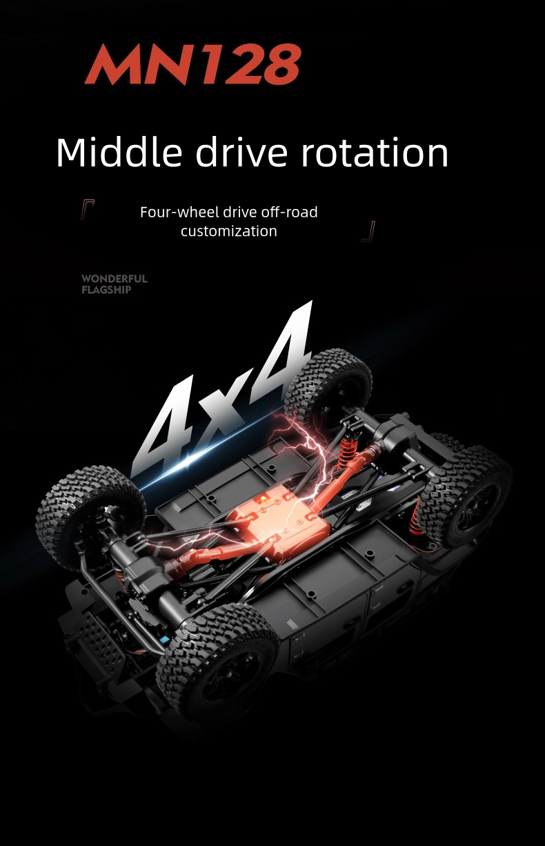MN128_1:12_Full Scale R/C Model_4WD Crawler Simulation Off-road