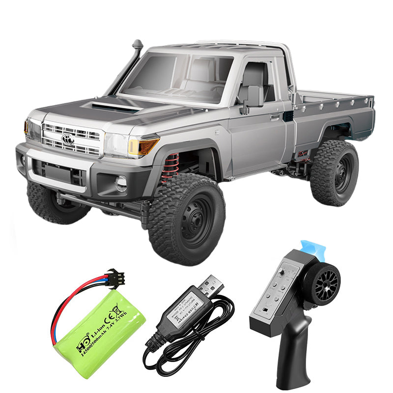 MN-82pro_1:12_Full Scale Toyota Pickup_Climbing Buggy Metallic Silver