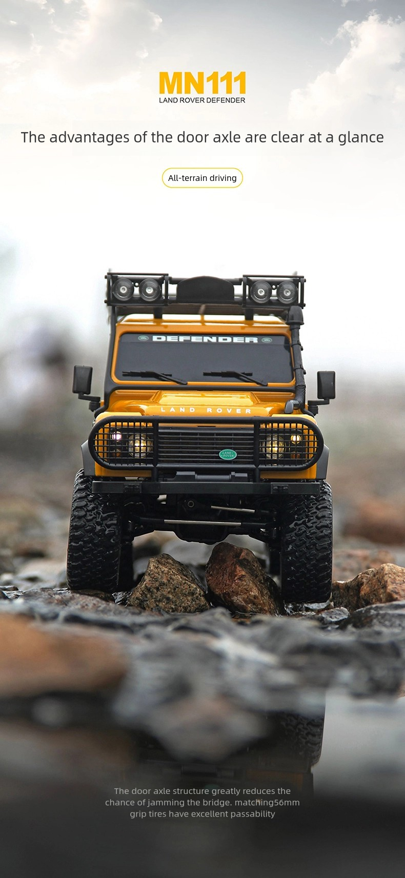 MN111_1:12_Land Rover Defender Conversion Model_Remote Control Vehicle