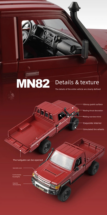MN-82_1:12_Full Scale Toyota Pickup_Climbing Off-road Vehicle R/C Model