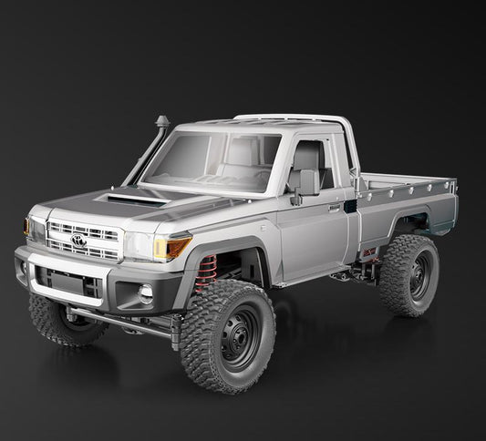 MN-82pro_1:12_Full Scale Toyota Pickup_Climbing Buggy Metallic Silver