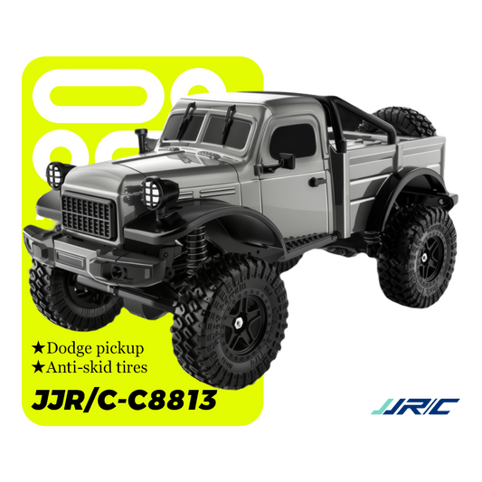 JJRC-C8813_1:18_Dodge Pickup Simulation Model_Full Scale 4WD Off-road Climbing RC RC Vehicle