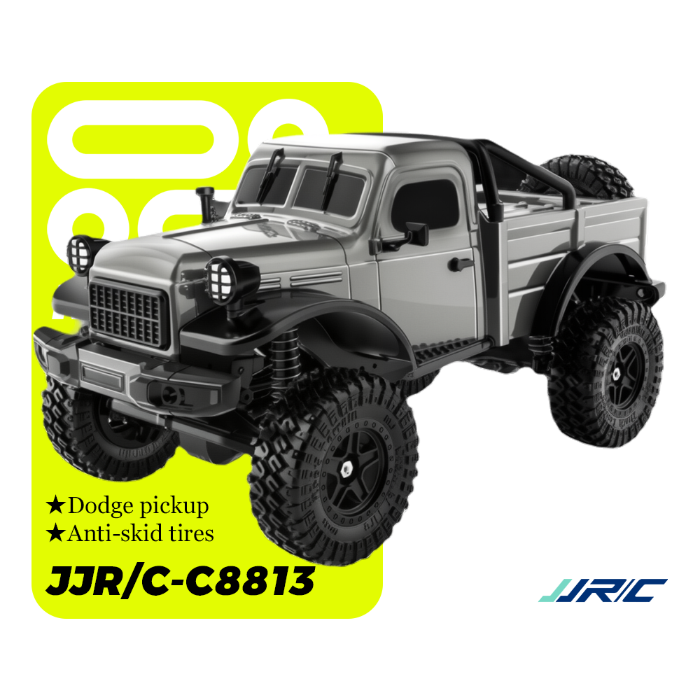 JJRC-C8813_1:18_Dodge Pickup Simulation Model_Full Scale 4WD Off-road Climbing RC RC Vehicle