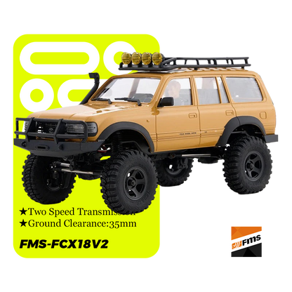 FMS-FCX18V2_1:18_Toyota Land Cruiser LC80 Heritage Edition_2-Speed Transmission + Portal Axles