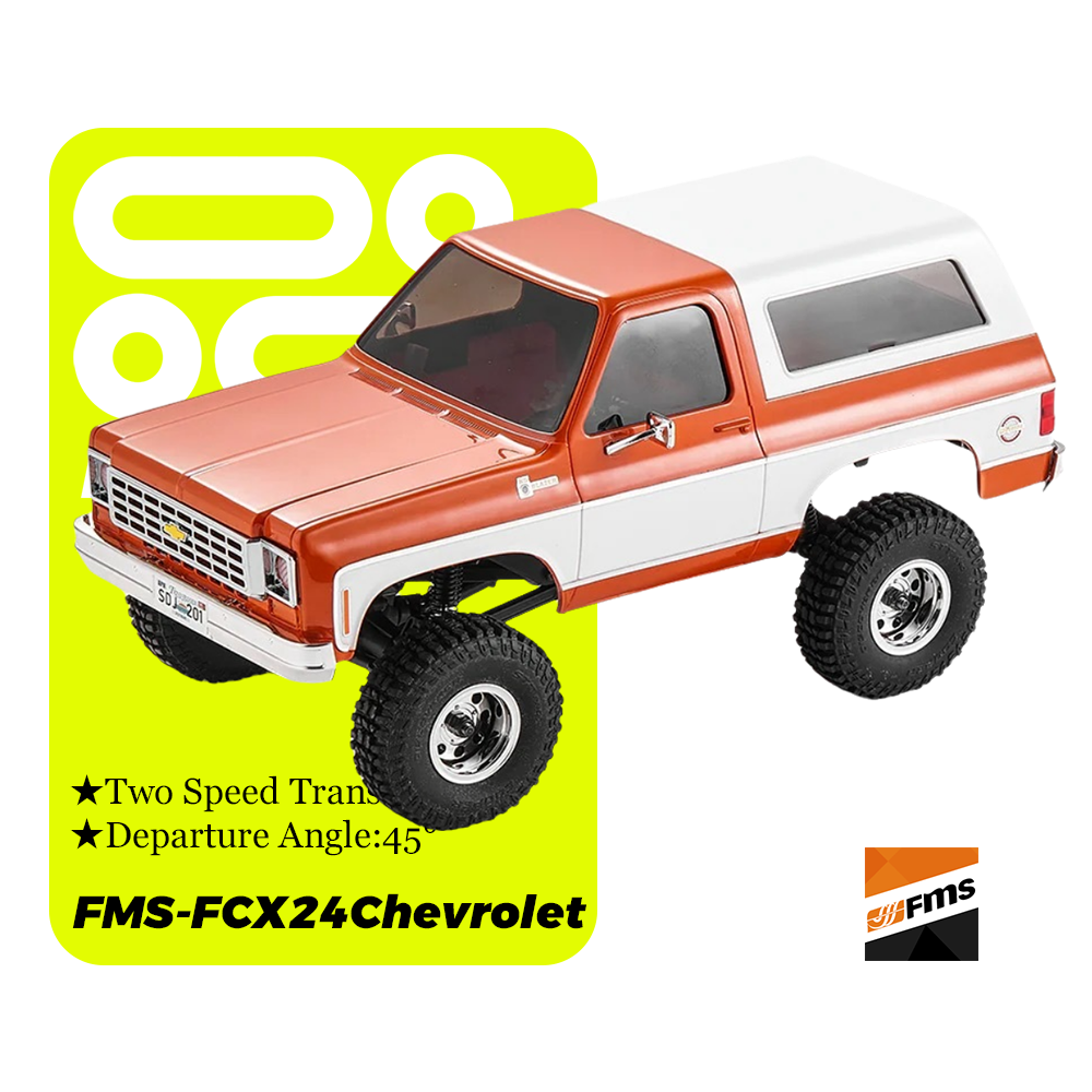 FMS-FCX24Chevrolet_1：24_Chevrolet K5 Blazer Trail Boss_Portal Axles + 2-Speed Transmission