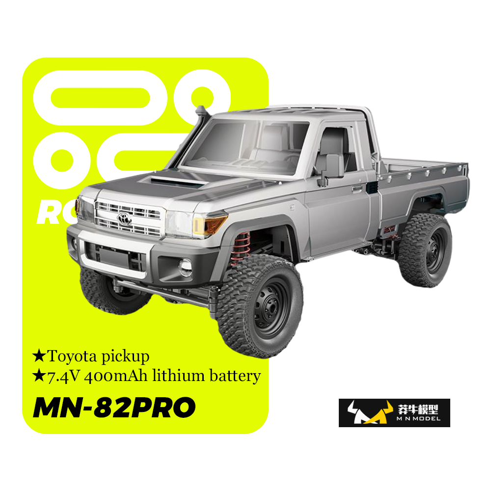 MN-82pro_1:12_Full Scale Toyota Pickup_Climbing Buggy Metallic Silver