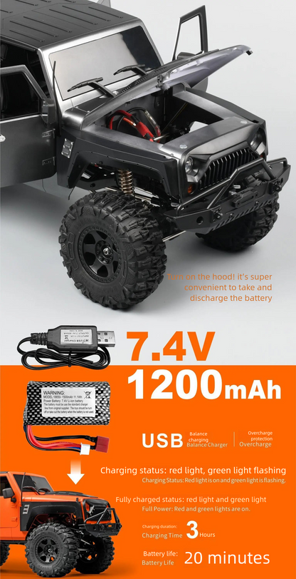 MN222_1:10_Full Scale R/C Model_2.4G 4WD Climbing