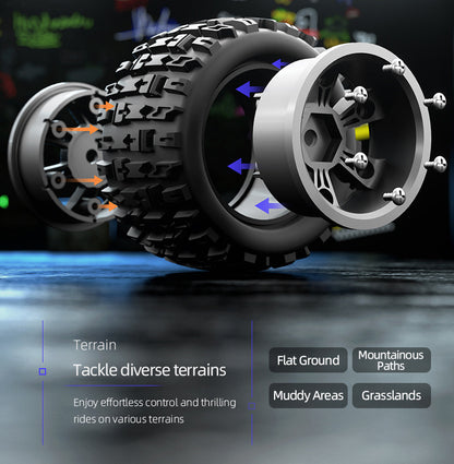 JJRC-C8810_1:18_4WD High-speed Carbon Brush RC Car_High Bright LED Lights_Independent Shock Absorption Buggy