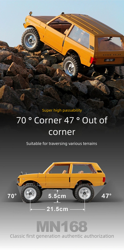 MN168_1:12_Range Rover Simulation RC Off-road Vehicle Model_4WD Full Scale Climbing