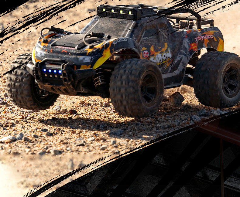 JJRC-C8810_1:18_4WD High-speed Carbon Brush RC Car_High Bright LED Lights_Independent Shock Absorption Buggy