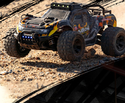 JJRC-C8810_1:18_4WD High-speed Carbon Brush RC Car_High Bright LED Lights_Independent Shock Absorption Buggy