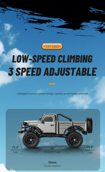 JJRC-C8813_1:18_Dodge Pickup Simulation Model_Full Scale 4WD Off-road Climbing RC RC Vehicle