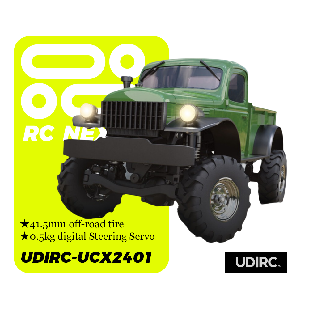 UdiRC-UCX2401_1:24_Salvator X1 Trail Master_Micro Crawler_4WD Brushless System (Forest Camo Green)