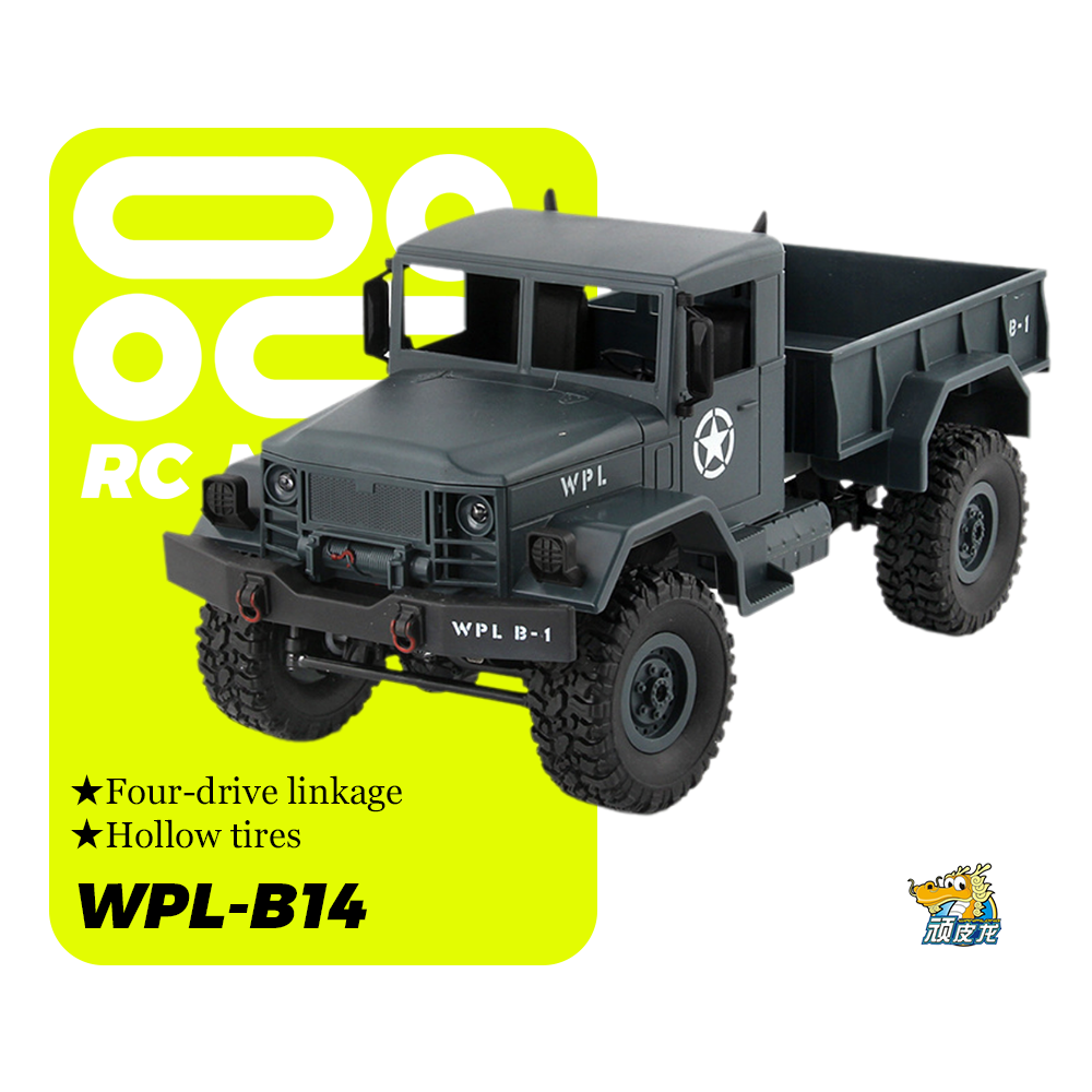 WPL-B14_1:16 4WD Climbing Truck_R/C Model Vehicle_Capable of Carrying Objects