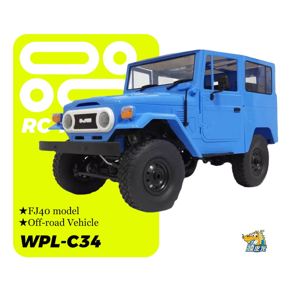 WPL-C34_1:16_Toyota FJ40 Model_4WD Climbing Off-road Vehicle