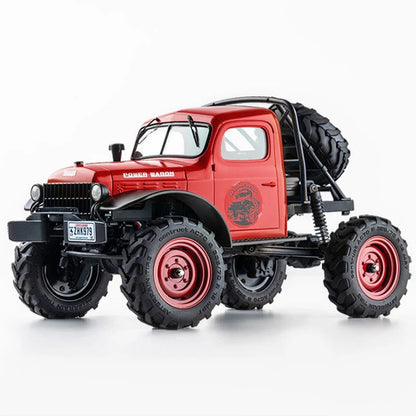 FMS-FCX24Dodge_1:24_ Power Wagon Trail Boss_3-Speed Transmission + Portal Axles (Baja Gold)