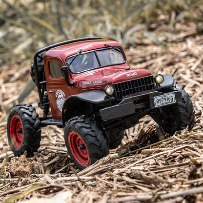 FMS-FCX24Dodge_1:24_ Power Wagon Trail Boss_3-Speed Transmission + Portal Axles (Baja Gold)